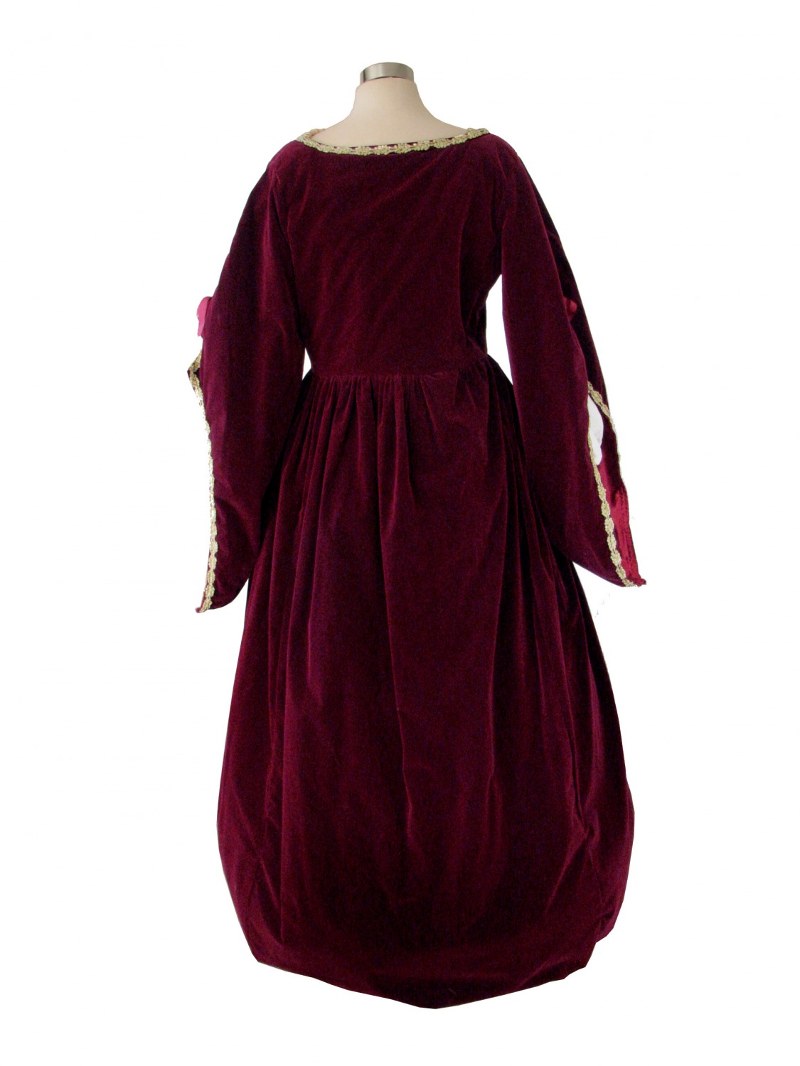 Ladies Medieval Tudor Costume And Headdress Size 14 - 18 Image